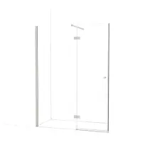 Maxaro Amber Douchedeur 150cm Rvs Helder Glas Draaideur | Douchedeur glas | Glazen Douchedeur | Nisdeur Douchewand