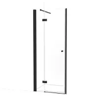 Maxaro Amber Douchedeur 85cm Mat Zwart Helder Glas Draaideur | Douchedeur glas | Glazen Douchedeur | Nisdeur Douchewand
