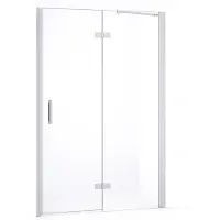Maxaro Diamond Douchedeur | 110 cm Chroom Helder glas Draaideur | Douchedeur glas | Glazen Douchedeur | Nisdeur Douche