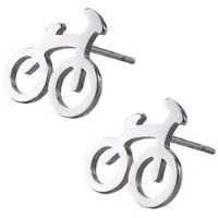 Charme Bijoux Fiets- oorbellen-RVS-