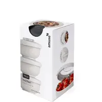 Amuse Tylla Sage Snack set - 3 x 200 ml - Perfect Afsluitbare Snackdoosjes - Voor onderweg - Groen