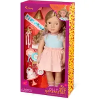 Our Generation Romy, verjaardags pop, 46 cm, met taart en accessoires