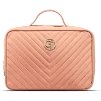 Gillian Jones 2-room Traincase-coral Make-up Accessoire Set