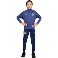 Nike Atletico Madrid Strike Trainingspak Full-Zip 2025-2026 Kids Donkerpaars Donkerblauw Felgeel