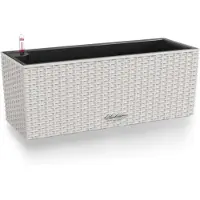 Lechuza BALCONERA Cottage 80 - Plantenbak - met uitneembare binnenbak - met bewateringssysteem - ALL-IN-ONE set met LECHUZA-PON - lichtgrijs