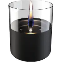 Tenderflame Lilly Glass 10 cm - zwart