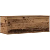 vidaXL Opslagdoos Oud Hout 102 x 35 x 35 cm Bewerkt hout