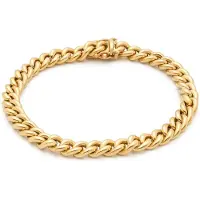Monzario Oro 14 karaats geelgouden armband gourmet mo-965a-g-19