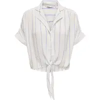 ONLY Blouse 'ONLPAULA' blauw / wit