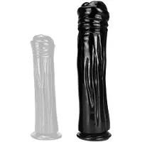 ToppedMonster Zwarte Anaal Dildo Cudgel 30 x 7 cm - Zwarte Extreme Dildo - Dildo met Zuignap