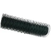 vidaXL Hexagon Hek 0,6 x 50 m PVC Groen