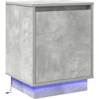 vidaXL Nachtkastje Beton Grijs 39 x 34,5 x 50 cm Bewerkt hout