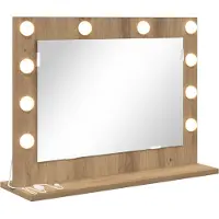 vidaXL Make-up Spiegel Artisan Eiken 60 x 45 x 18 cm Rechthoekig