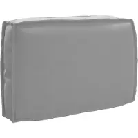 vidaXL Kussen Grijs 60 x 40 x 12 cm Oxford Stof