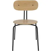 UMAGE Curious stoel Oak-black legs