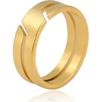 LGT JWLS Luxe Gouden RVS Ring voor Heren – Elegant en Uniek-18mm