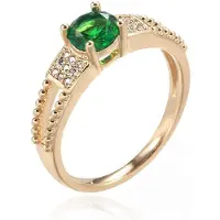 Cilla Jewels Damesring met Groene Zirkonia-19mm