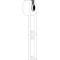 Brady M6-10x60-7598-WT polyurethaan tags wit 10 mm x 60 mm (origineel)