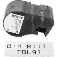 Brady M5C-1500-422 tape polyester zwart op wit 38,10 mm x 7,62 m (origineel)