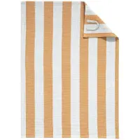 Cawö Keukendoek Piqué Cuisine Stripes Cinnamon/Platinum (Set van 4)
