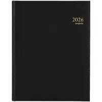 Brepols Timing Lima weekagenda met uurindeling 2027 zwart (1 week per 2 pagina's) 6-talig