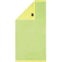 Cawö Handdoek Lifestyle Splash Reversible Pistachio/Lemon (Set van 3)
