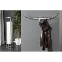 Invicta Design kapstok BULL 100cm aluminium wanddecoratie stierenkop - 20076