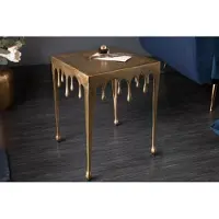 Invicta Extravagante bijzettafel LIQUID LINE S 34cm goud druppelvormig design - 40639