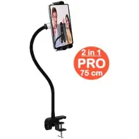Develop-free Tablet houder + Telefoonhouder PRO (2 in 1) met 75 cm hals