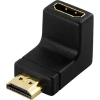DeLOCK Adapter HDMI male to HDMI female 90° down