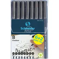 Schneider Fineliner Pictus 8 lijnbreedtes 8 stuks