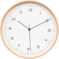 4Living Wandklok van multiplex, Ø 31 cm
