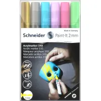 Schneider Electric acrylmarker - Paint-It 310 - 2mm - etui 6 stuks - S-120196