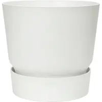 Elho Bloempot Met Waterreservoir Greenville Wit D 18,3 H 17,4 Cm
