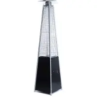 Fornorth Terrasverwarmer Pyramid 13kW Gasvermogen, zwart