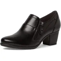 Jana Pumps met hoge voorkant zwart