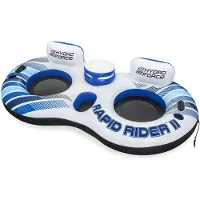 Bestway Rapid Rider Double Ring Float With Handles Veelkleurig 251 x 132 cm