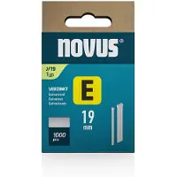 Novus 044-0090 Nagels voor tacker Type J Afmeting, lengte 19 mm 1000 stuk(s)
