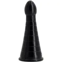 Pluggiz - Gulpy - Dildo- 19 x 7 cm - PVC - Zwart