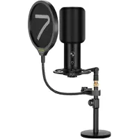 7Ryms AU01-K2 USB Microfoon Kit met tafelstandaard