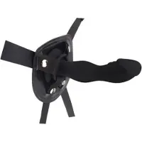 Chisa Novelties RGB - Rumpy-Pumpy Strap-On - Voorbinddildo met Verstelbaar Harnasje - Zwart