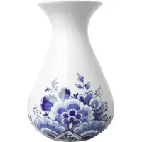 Heinen Delfts Blauw Vaas Bloem Blauw D 9,5 H 14,5 Cm