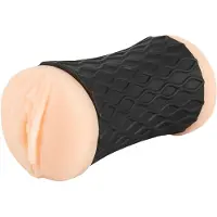 Nature Skin - vagina- en anale masturbator (naturel-zwart)