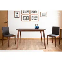 PIB Kleine eetkamertafel van donker hout Umea