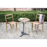 PIB Ronde bistrotafel van hout en metaal Vaiana