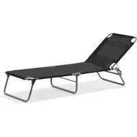 Fiam Amigo Sunbed - Ligstoelen en ligbedden Aluminium Black - 035TXALUNE