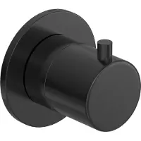 Hotbath Cobber CB7083EXT afbouwdeel inbouw 3-weg stop-omstel geborsteld zwart PVD