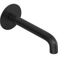 Hotbath Cobber CB095 Universele Uitloop - 15cm - Geborsteld Zwart PVD - Messing - Kranen, Badkranen, Baduitlopen - 8721122559406