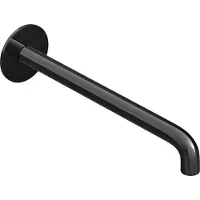 Hotbath Cobber CB095 Universele Uitloop - 25cm - Gepolijst Zwart PVD - Messing - Kranen, Badkranen, Baduitlopen - 8721122559451