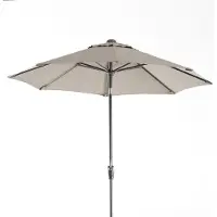 Intratuin Parasol Trinidad Taupe 80+UV D 250 Cm Gerecycled